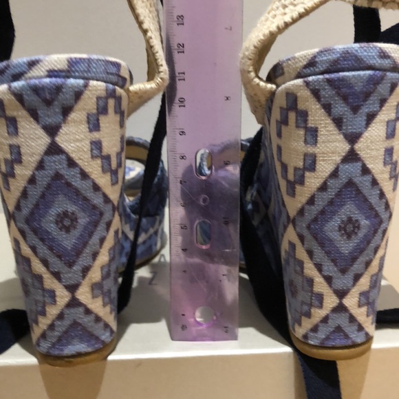 Stuart Weitzman denim platform wedge size 6.5 - Picture 10 of 10